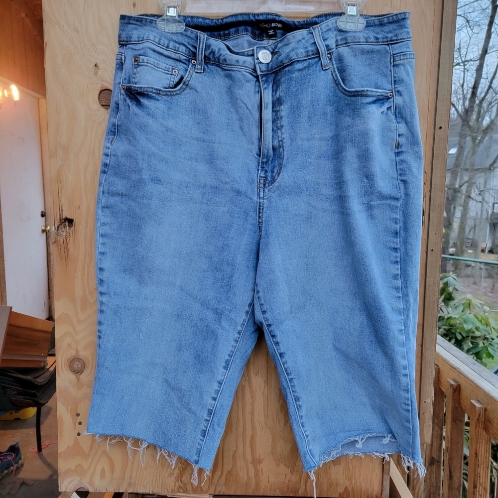 Fashion Nova Long Denim Shorts